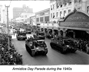 Armistice Day Parade during the 1940s