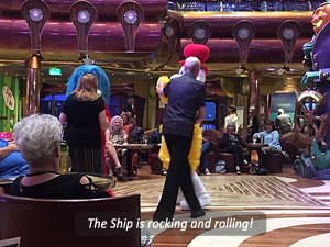 Dancing on the ship